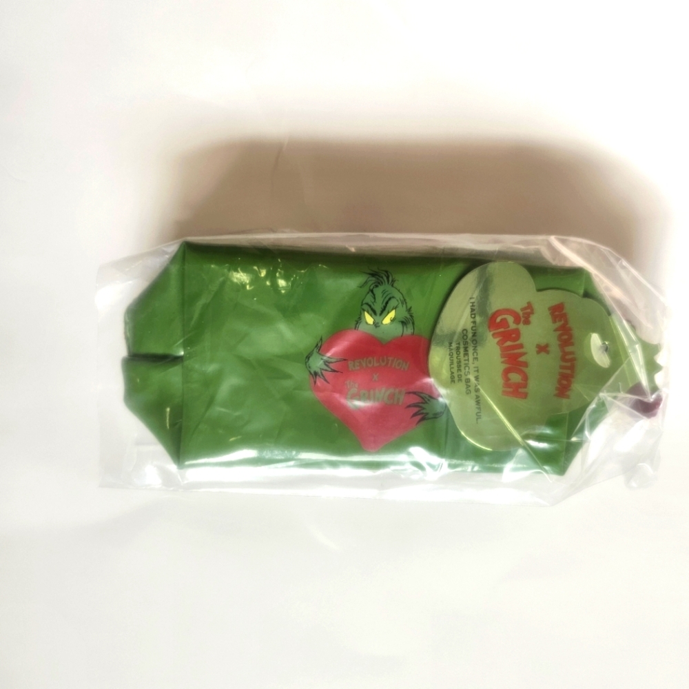 Revolution X the grinch mini cosmetics bags